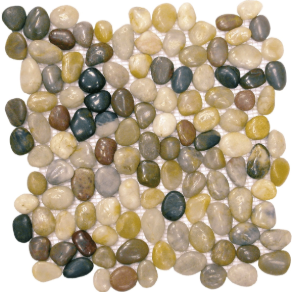 Mix Polished Pebble Interlocking - stone tile